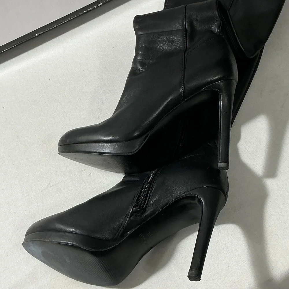 Nine West Black Over-the-Knee Stiletto Boots